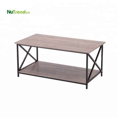 Modern design metal frame coffee table